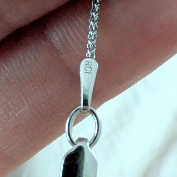 Tahitian 10 mm Cultured Pearl & Diamond 14kt White Gold Necklace - Picture 4 of 10